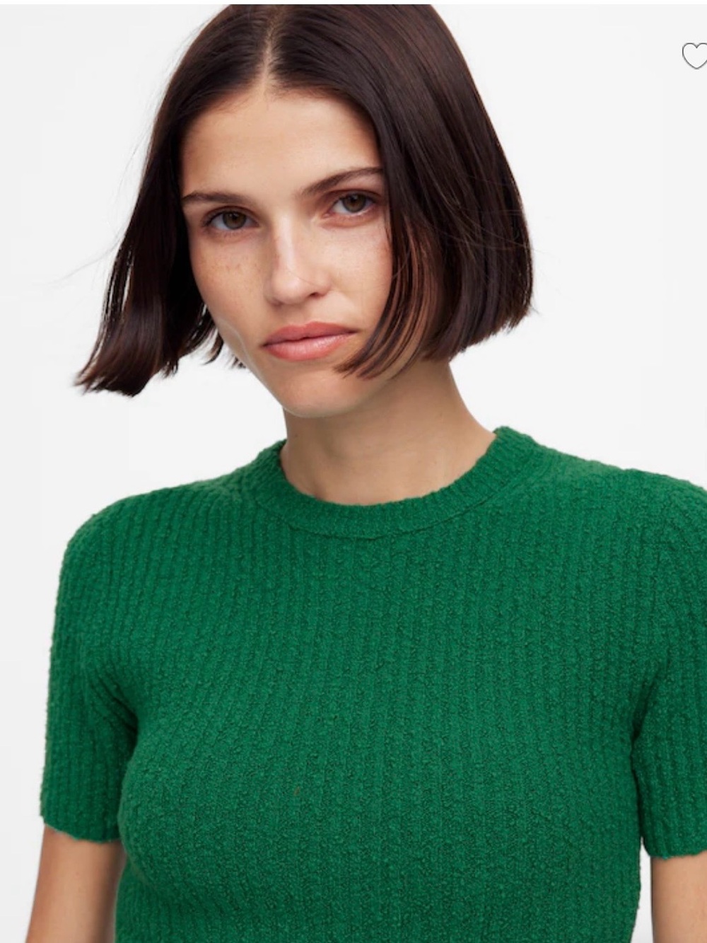 Madewell Bouclé-Knit Crewneck Sweater Tee